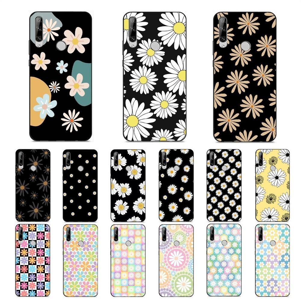 Чехол для телефона с цветочным рисунком ромашки для Huawei Y9 6 7 5 Prime Enjoy 7s 7 8 plus 7a 9e 9plus 8E Lite Psmart Shell