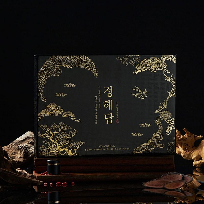 Jeong Haedam Wild Ginseng Fermented Agarwood Pills Agarwood Algae Benefits Gift for Parents, 3,75 г, 60 шт.