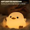 Silicone Duck LED Night Light Children's Birthday Gift Soft Light Eye Care USB Charging Timing Automatic Clap Sleeping Lamp
