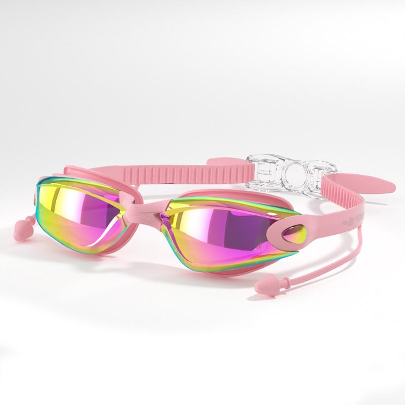 Профессиональные взрослые очки для плавания с защитой от запотевания и берушами. Мужские и женские очки для плавания. Герметичные. Регулируемые. Защита от УФ-лучей.