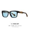 European and American retro square frame polarized sunglasses for men s316Women's plastic sunglasses for sun protection, driving, traveling, and
