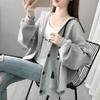 Hooded Sweatshirt Jacket Women Cotton Winter Casual Loose Versatile Hooded Cardigan Coat Tops