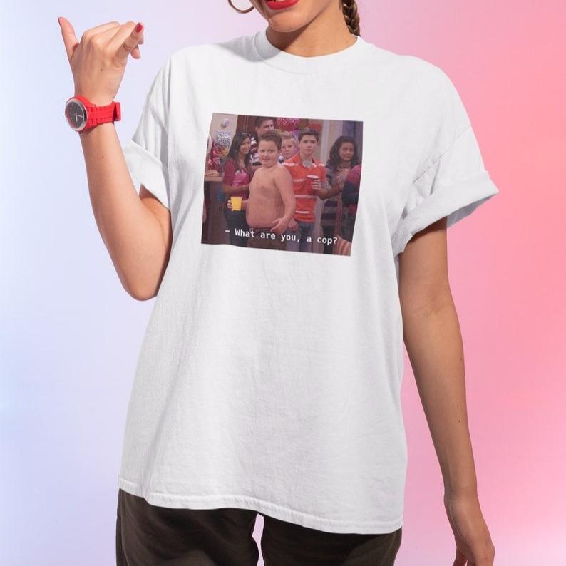 Gibby What Are You A Cop Meme T-shirt Funny Meme Viral TV Show Meme Shirt Funny Meme Y2K T-shirt Unisex WoUnisex Streetwear Tee Tops