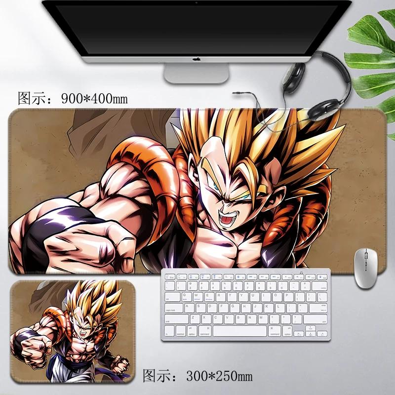 Кожаный коврик для мыши Dragon Ball Водонепроницаемый с принтом Сон Гоку Мужские компьютерные периферийные аксессуары Большой размер Игровой коврик для клавиатуры Офисный коврик для стола