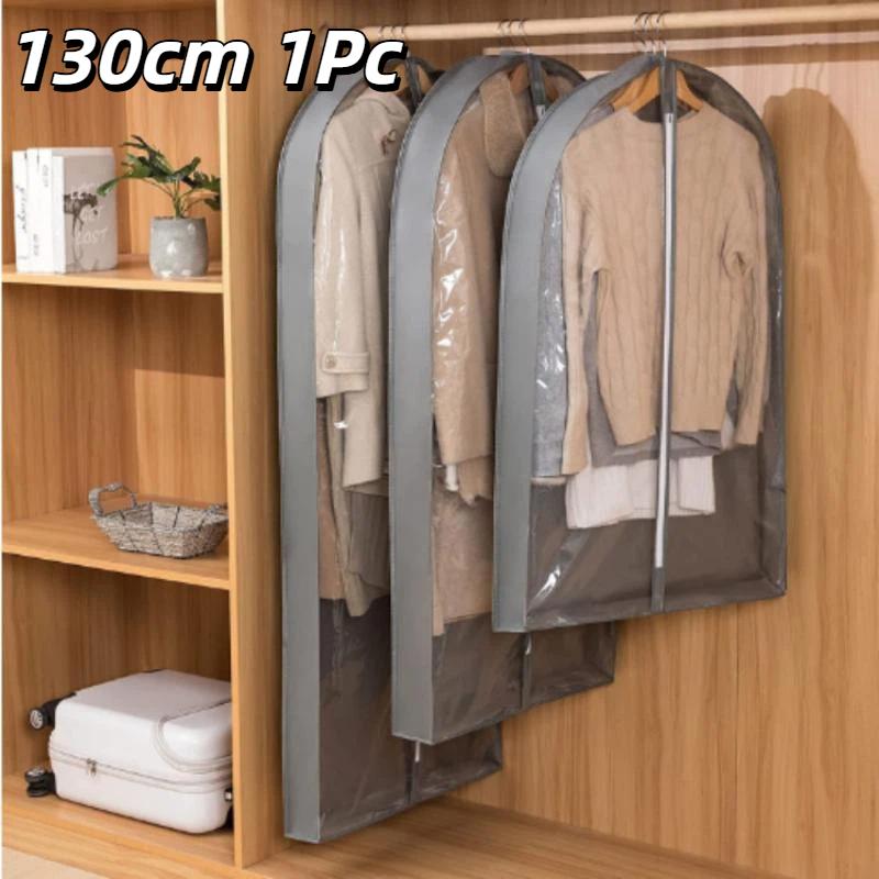 Thickened Suit Garment Dust Cover Foldable Clothes Organizer Bag for Household Wardrobe Storage