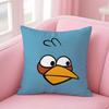 Анимация A-A-Angry Birds Мультяшная Наволочка Противопылевой Клещ Наволочка На Молнии Невидимка Шелковистый Короткий Плюш Чехол для Подушки Дивана