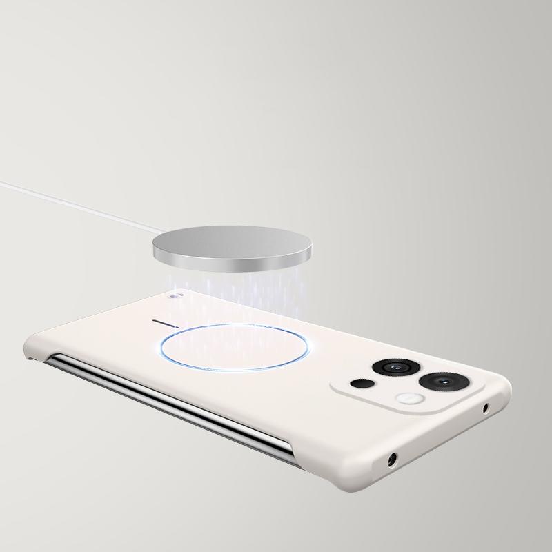 Однотонный безрамочный магнитный чехол для телефона для OnePlus 13T 13R 13 12R Ace 5 3 Тонкий противоударный жесткий ПК чехол для беспроводной зарядки