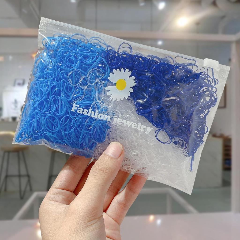 Желейные градиентные маленькие одноразовые резинки для волос YANRONG, 1000 шт./упак., резинка для волос для девочек, держатель для хвоста, аксессуары для волос, резинки для волос