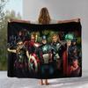 Мультяшное фланелевое одеяло Мстители Человек-паук от Marvel, Ультрамягкое теплое плюшевое покрывало для дома, спальни, кровати, дивана, офиса, пикника