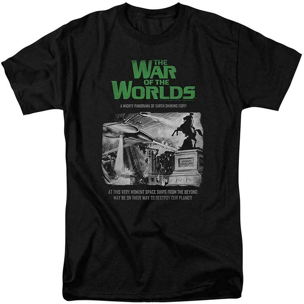 Men's The War of The Worlds t Shirt Sci Fi Retro 50s Thriller Graphic tee