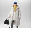 Long Down Jacket for Women, New Mid-length, Over-the-knee Korean Style White Thickened Slimming Winter Jacket