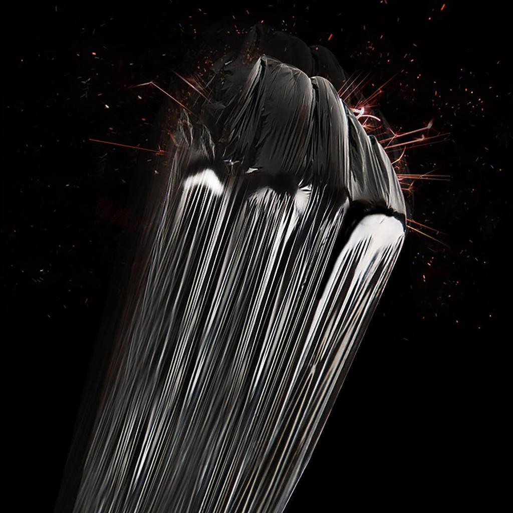 3-roll Thickened Drawcord Closed Garbage Bag Affordable Household Portable Trash Can Medium And Large Plastic Bag