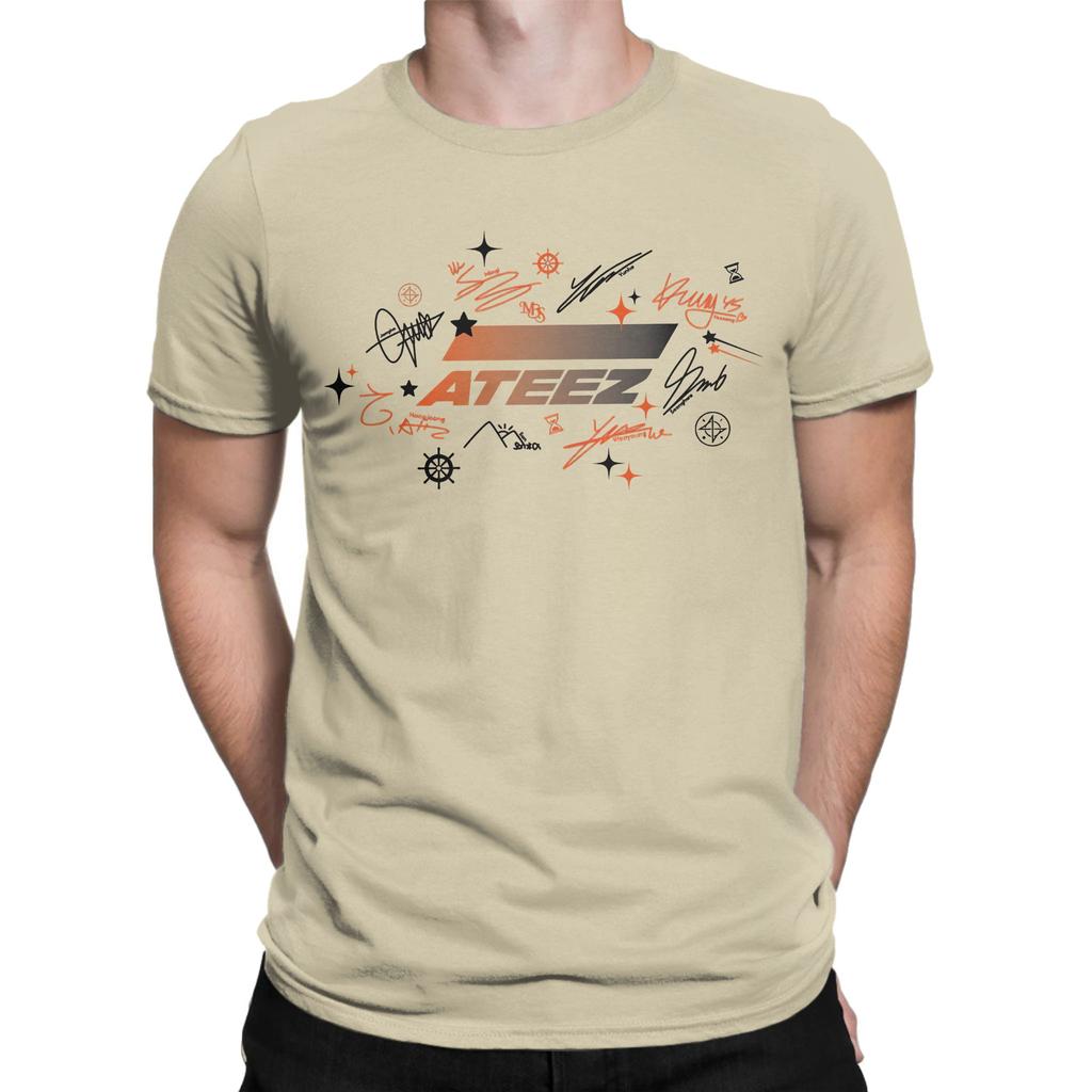 Design Inspired Graphic 100 Cotton Tshirt Ateez Sunset Dream Logo Tees Tops For Unisex