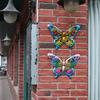 Beautiful Fence Ornament 3D Hanging Sculpture Metal Butterfly Wall Art Garden Decorative
