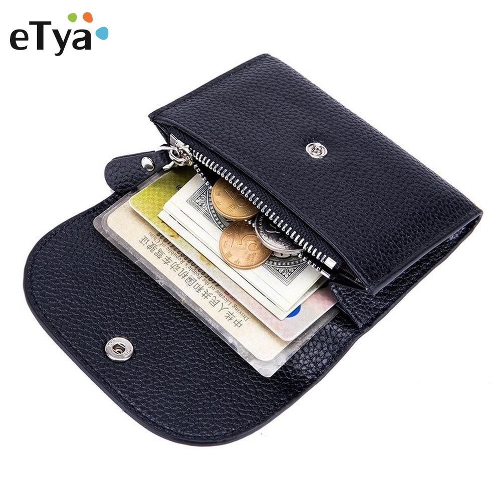 Top Leather Mini Card Bag Purse Multifunctional Cash Coin Bag Business Visiting Credit Bank Card Stock Holder Sleeve