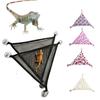Reptile Hammock Triangular Shape Good Air Permeability Stable Small Pet Lizard Mesh Hanging Bed
