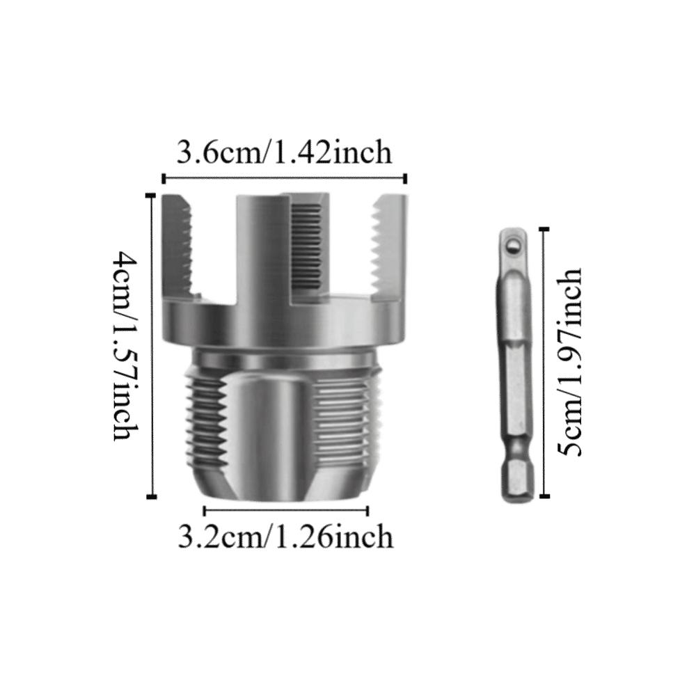 1 Inch Pipe Threader Internal External Easy-Operate PVC PPR Threading Tap Powerful Claw All-Purpose Universal Thread Tool