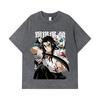 275 GSM Washed T-shirts 100% Cotton Demon Slayer V27 Haganezuka Print Unisex Heavy Cotton T Shirt