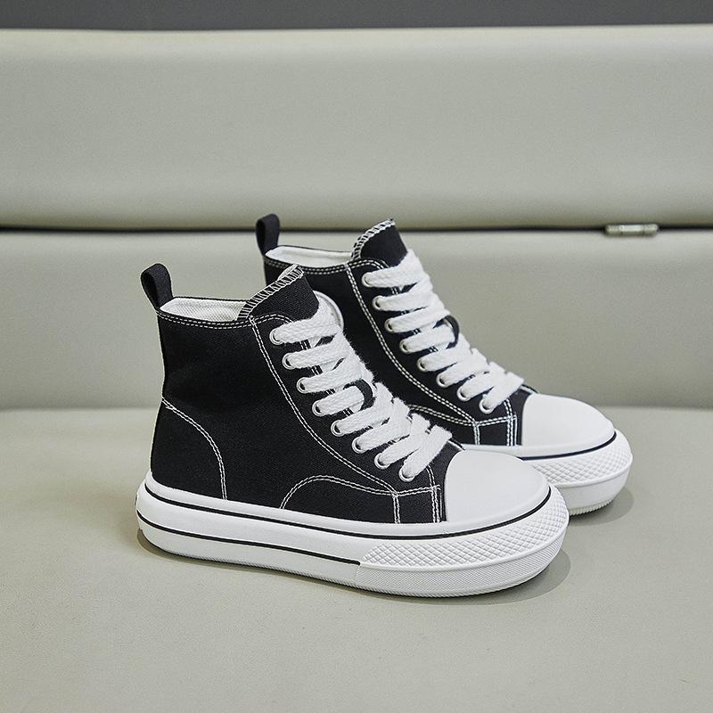 Кроссовки на платформе из парусины для женщин, на шнуровке, для бега, ходьбы, теннисные туфли, повседневные дышащие кроссовки, легкие высокие парусиновые туфли без застежек
