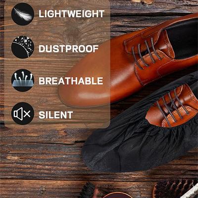 Одноразовые прочные бахилы 100 штук из нетканого материала, водонепроницаемые, нескользящие, для помещений, дома, рабочего места