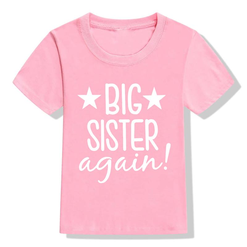 Футболки для братьев и сестер, детские футболки, футболка с объявлением «Большой брат, большая сестра», детская футболка с короткими рукавами, повышенная до «Большой брат/сестра»