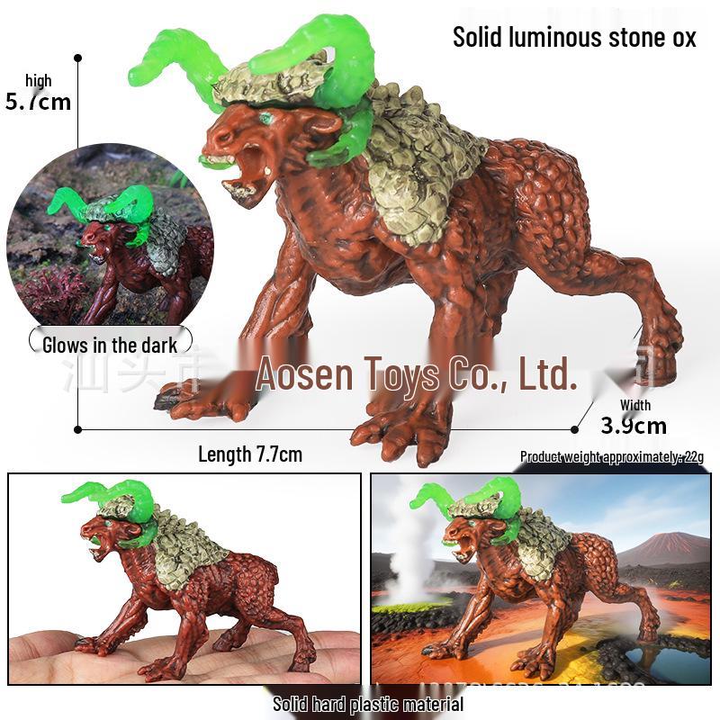 Dinosaur & Dragon Plastic Toy Set: Mythical Animal Figures for Kids