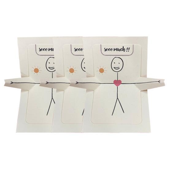 1/2/3 шт. Романтическая поздравительная открытка «Я люблю тебя», всплывающая 3D-открытка на годовщину, открытка-сюрприз для парня и девушки