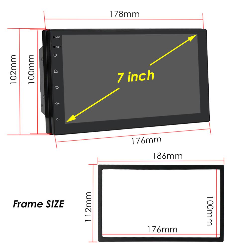 Автомобильная магнитола Hizpo 2 ГБ + 32 ГБ Carplay 7 дюймов 2 Din Android Универсальный автомобильный мультимедийный плеер Стерео 2Din Видео Автомагнитола Штатная стереонавигация GPS WiFi