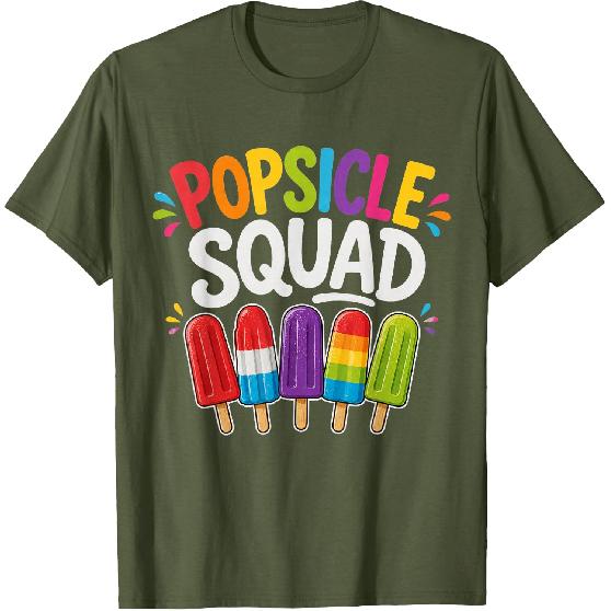 Popsicle Squad Cute Summer Popsicle Lover Family Vacation T-Shirt
