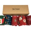 5 pairs Wool Christmas Socks Christmas Tree Home Sleep Socks Cute Mid-Tube Socks  Happy New Year