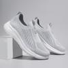 New Men's Sports Shoes Large Size Fly-woven Mesh Shoes Spring and Summer Lazy Shoes Men