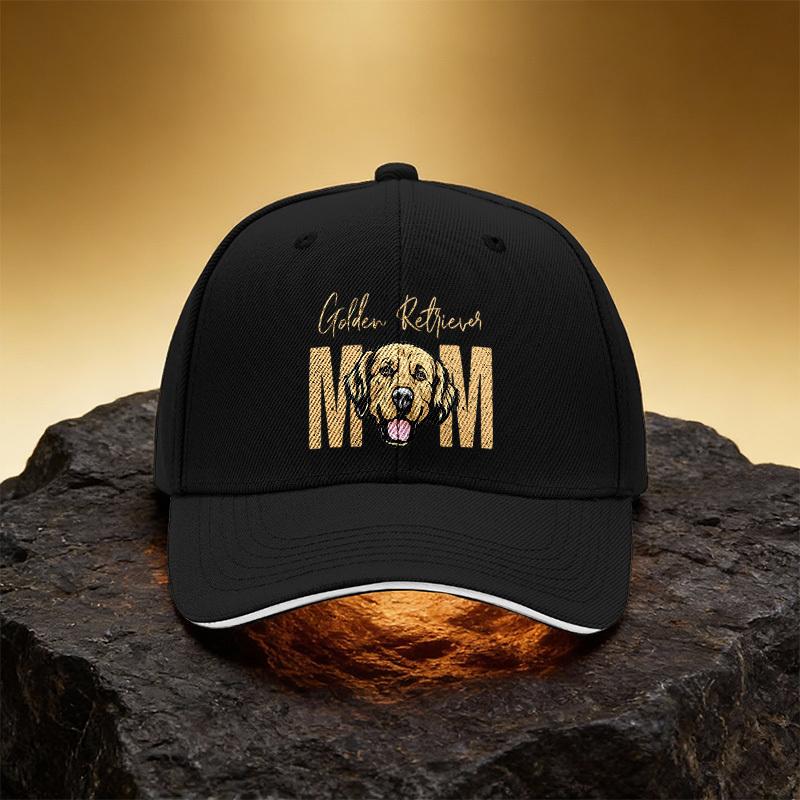 Golden Retriever Head Portrait Hat Unisex Printed Baseball Cap Sandwich Duckbill Cap Sports Hat Suitable for Daily Commu