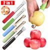 2 In 1 Apple Corer Pitter Stainless Steel Pear Bell Twist Fruit Stoner Easy Core Seed Remover Pepper Remove Pit Kitchen Tool Gad