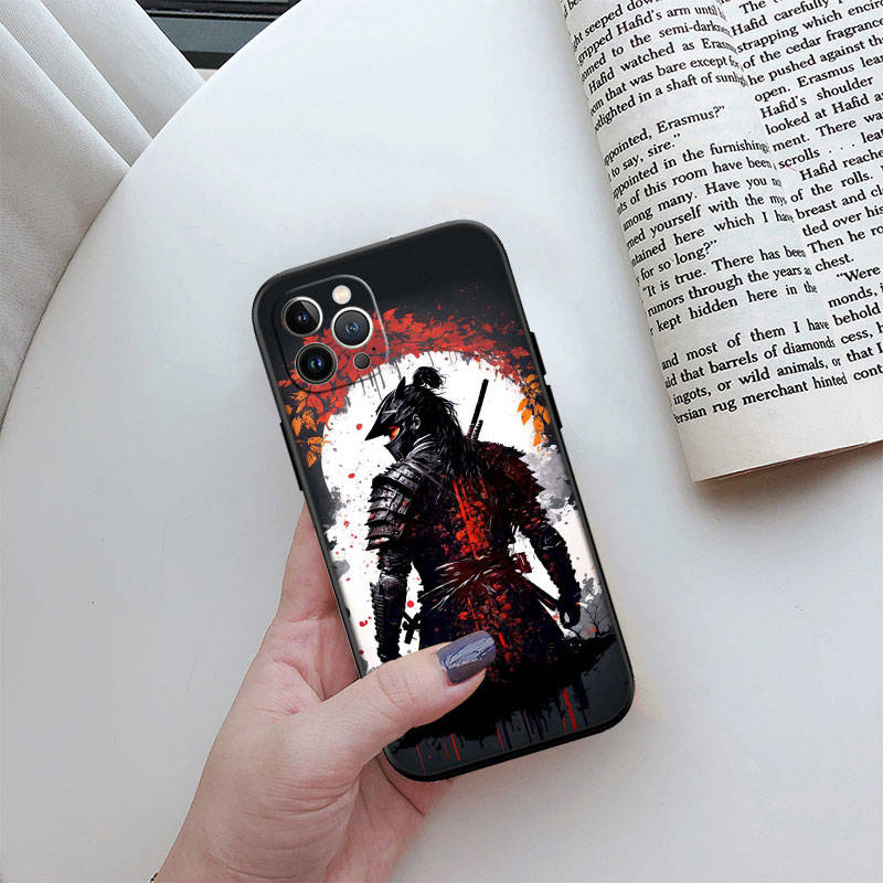 Чехол для телефона ED26 Japan Samurai для iPhone 6 6s 7 8 11 12 13 14 15 XS Pro Max XR X SE Samsung S20 S21 S22 S23 S24 FE Ultra Plus Lite S21S A55