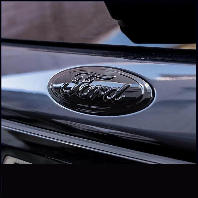 New 2026 Car Sticker 2025 Hot 17.5x7.5CM Car Logo Front Hood Trunk Badge Sticker for Ford Fiesta Focus Fusion Edge Ecosport Tran