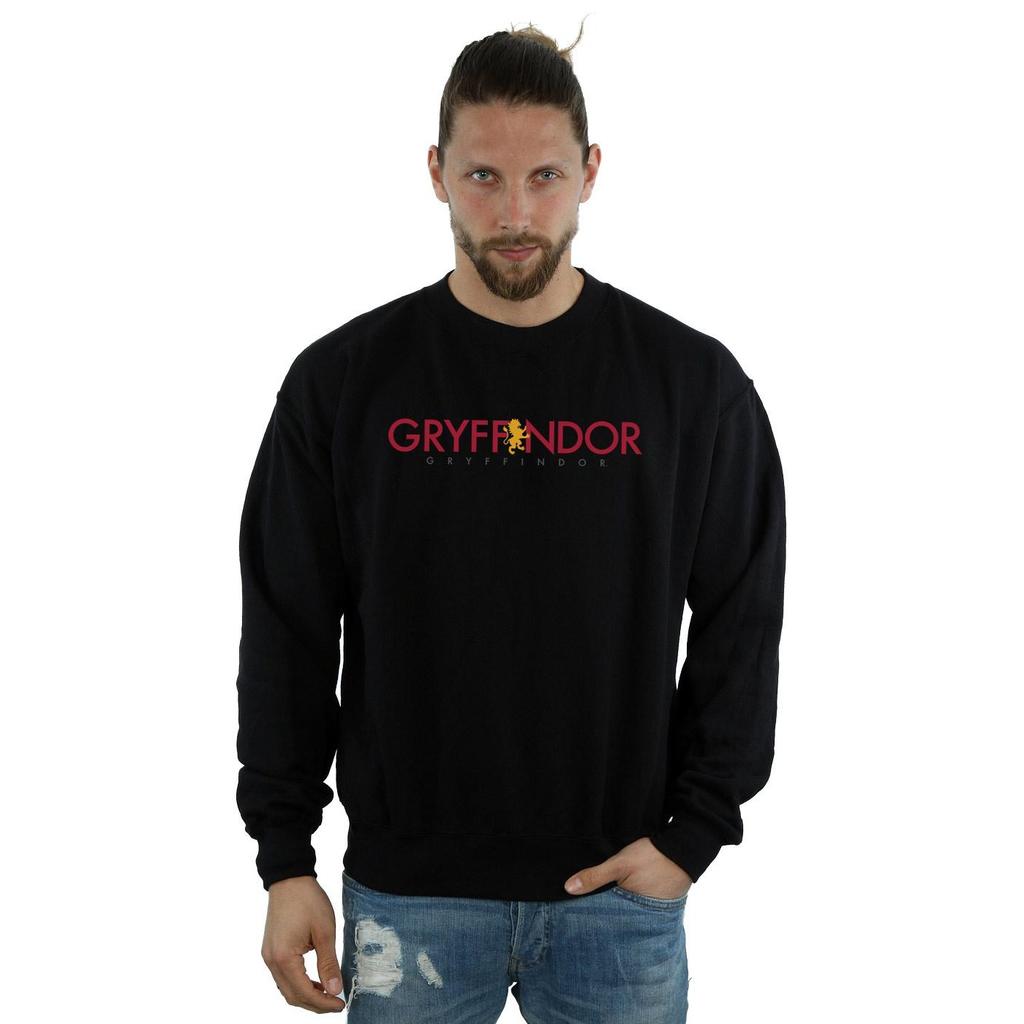 Harry Potter Mens Gryffindor Text Sweatshirt