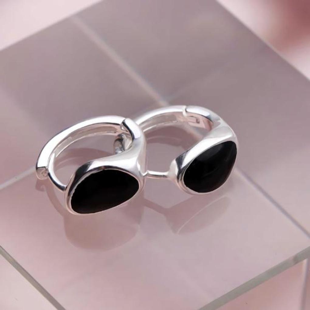 Women's Accessories Black Epoch One-Touch Earrings