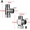 Switch Connect Shower Head Faucet Adapter Diverter Valve Water Tap Connector Kitchen Sink Splitter
