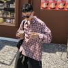 Мужская рубашка Maillard Wear в американском стиле в клетку, тонкое пальто для мальчиков, модная рубашка в корейском стиле