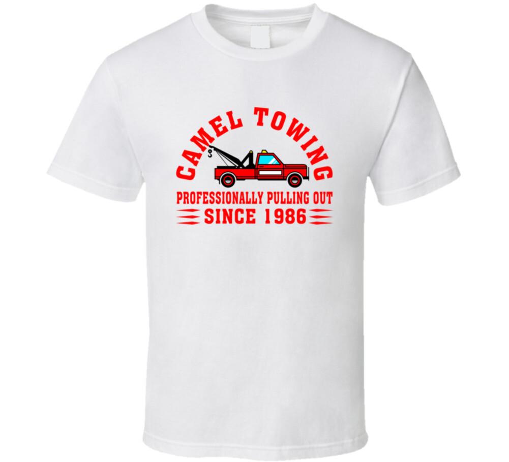 Camel Towing Pulling Out Since 1986 Funny T Shirt Mens Womens Tees Top