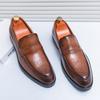Модные универсальные лоферы Модные деловые брендовые мужские туфли для вождения Уличные мужские повседневные туфли Обувь Мягкая подошва Платья Балетки