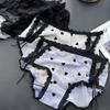 Women's Spring and Summer Personality Ribbon Hollow Mesh Lace Waist Underwear