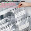 Aluminum Foil Refrigerator Storage Bags Reusable Perfect for Kitchen Organization In The Refrigerator  Zipper Fresh-Keeping Bags
