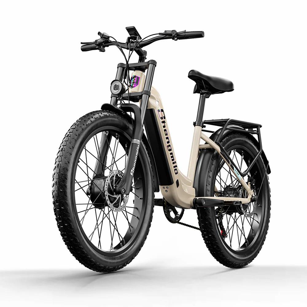 Электровелосипед Shengmilo S700 26" с толстыми покрышками, 2 мотора по 1000 Вт, для всех типов местности, взрослый, 7 скоростей, максимальная нагрузка 150 кг