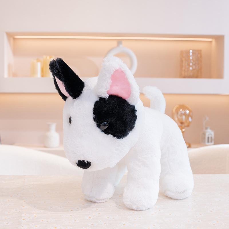 4050Cm Cute Bull Terrier Plush Toys Sitting Posture Pet Dog Stuffed Animal Toy Sleep Mate Throw Pillow Kid Birthday Gift
