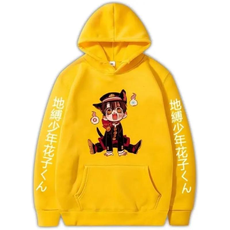 Anime Toilet Bound Hanako Kun Hoodies Unisex Harajuku Cartoon Long Sleeve Streetwear Casual Sweatshirts Pocket Tops