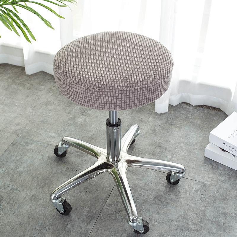 Круглый табурет, чехол для подушки, эластичные жаккардовые чехлы на сиденья, съемные нескользящие чехлы на стул для домашнего декора