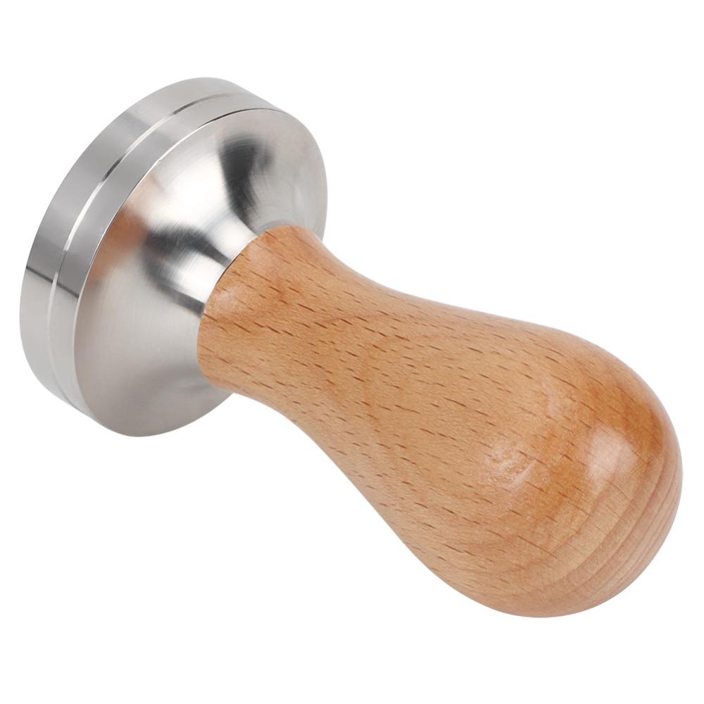 Wooden Handle Espresso Tamper 304 Stainless Steel Coffee Tamping Tool Coffee Tamper Coffee Making
