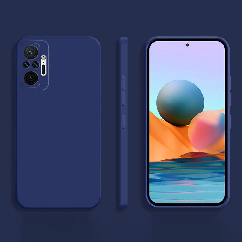 Квадратный чехол для телефона для Xiaomi Redmi Note 10 Pro Max 10S Funda Note10 S 4G Матовый силиконовый мягкий чехол