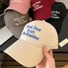 Печать Бейсболка Женская Мужская Однотонная Цвет Регулируемая Snapback Изогнутый Козырек Кепка с Козырьком Для Улицы Спорт Солнцезащитная Кепка Винтажная Вышитая Буква